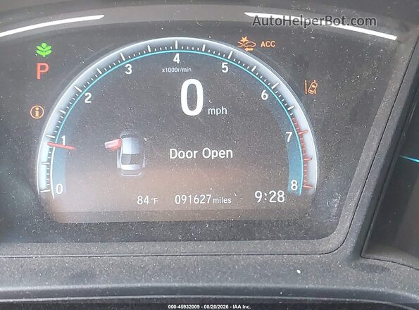 2HGFC2F69KH501932 2019 HONDA CIVIC Red 