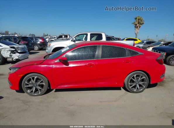 2HGFC2F69KH501932 2019 HONDA CIVIC Red Панорамний вид салону 360°