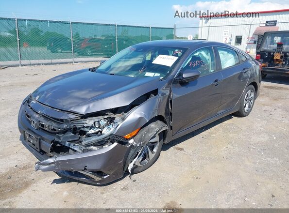 2HGFC2F69KH553772 2019 HONDA CIVIC Серый Передняя левая четверть