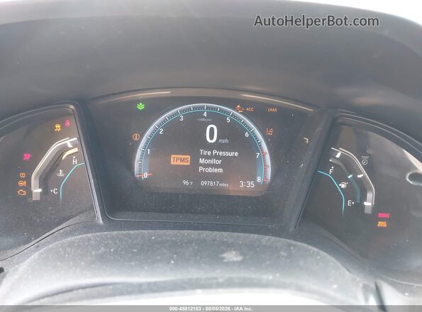 2HGFC2F69KH553772 2019 HONDA CIVIC Серый Вид задних сидений