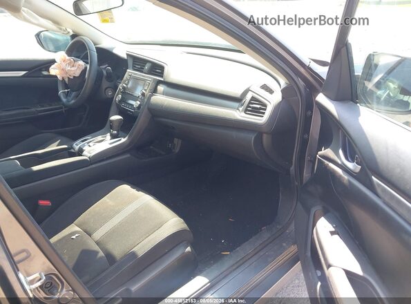 2HGFC2F69KH553772 2019 HONDA CIVIC Серый Вид салона спереди