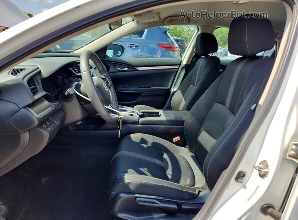 2HGFC2F69KH554887 2019 HONDA CIVIC White წინა სალონის ხედი