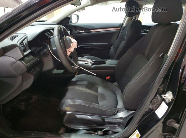 2HGFC2F69KH565047 2019 HONDA CIVIC Black წინა სალონის ხედი