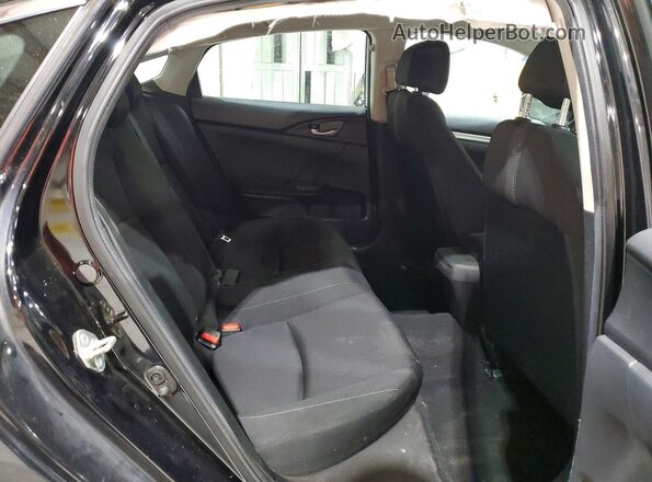 2HGFC2F69KH565047 2019 HONDA CIVIC Black უკანა სავარძლების ხედი