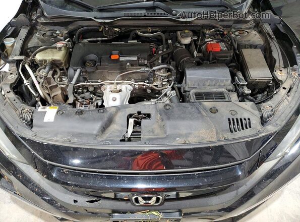 2HGFC2F69KH565047 2019 HONDA CIVIC Black უკანა სალონის ხედი