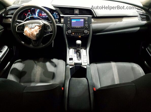 2HGFC2F69KH565047 2019 HONDA CIVIC Black წინა პანელის ხედი