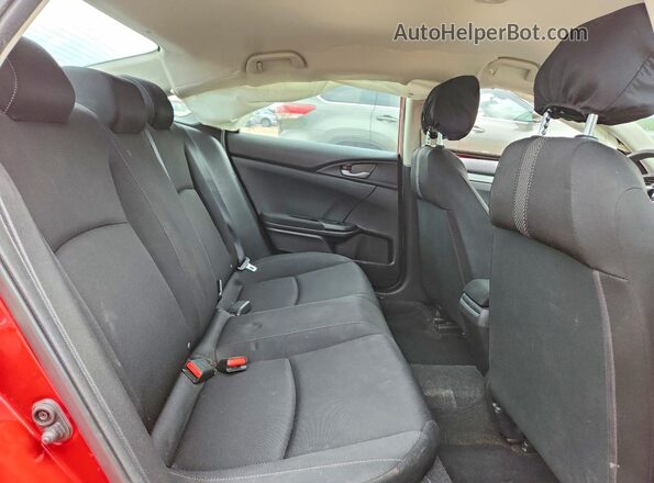 2HGFC2F69KH578025 2019 HONDA CIVIC Red უკანა სავარძლების ხედი