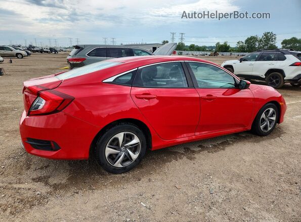 2HGFC2F69KH578025 2019 HONDA CIVIC Red უკანა მარჯვენა