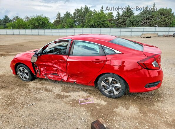 2HGFC2F69KH578025 2019 HONDA CIVIC Red უკანა მარცხენა