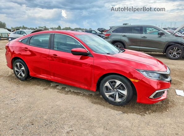 2HGFC2F69KH578025 2019 HONDA CIVIC Red წინა მარჯვენა