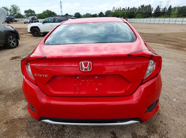 2HGFC2F69KH578025 2019 HONDA CIVIC Red უკანა ხედი