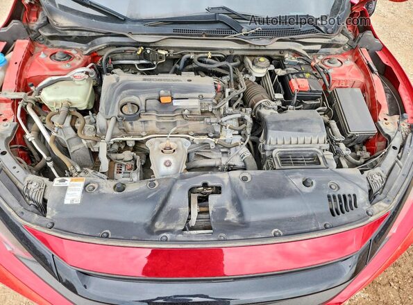 2HGFC2F69KH578025 2019 HONDA CIVIC Red უკანა სალონის ხედი