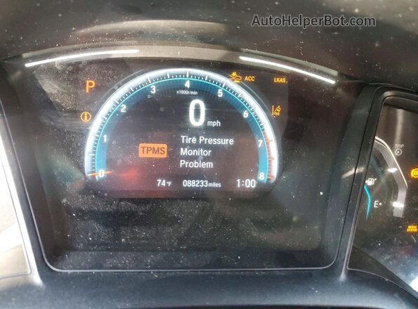 2HGFC2F69LH513953 2020 HONDA CIVIC Серебряный Вид щитка приборов