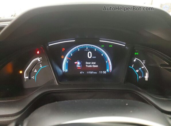 2HGFC2F69LH535533 2020 HONDA CIVIC White Vista del cuadro de instrumentos