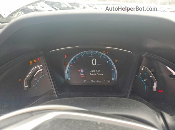2HGFC2F69MH501609 2021 HONDA CIVIC White Vista del cuadro de instrumentos