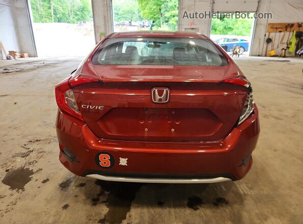 2HGFC2F69MH513243 2021 HONDA CIVIC Red უკანა ხედი