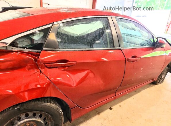 2HGFC2F69MH513243 2021 HONDA CIVIC Red უკანა სავარძლების ხედი