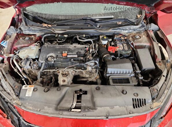 2HGFC2F69MH513243 2021 HONDA CIVIC Red უკანა სალონის ხედი
