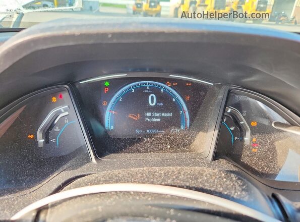 2HGFC2F69MH527157 2021 HONDA CIVIC White Вид щитка приладів