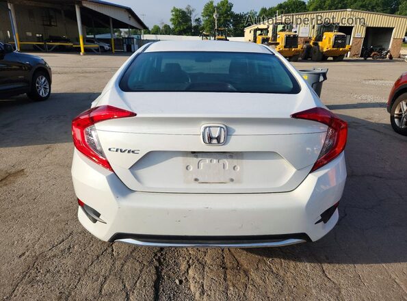 2HGFC2F69MH527157 2021 HONDA CIVIC White Вид ззаду
