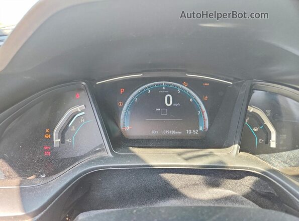 2HGFC2F69MH547912 2021 HONDA CIVIC White Instrument cluster view