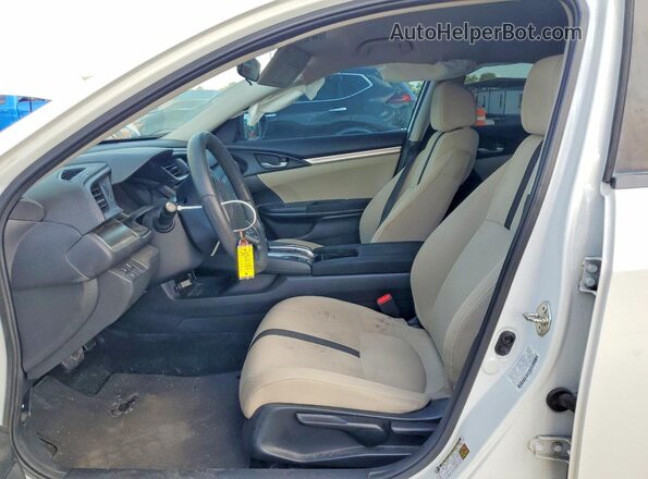 2HGFC2F6XKH515113 2019 HONDA CIVIC White Вид салону спереду