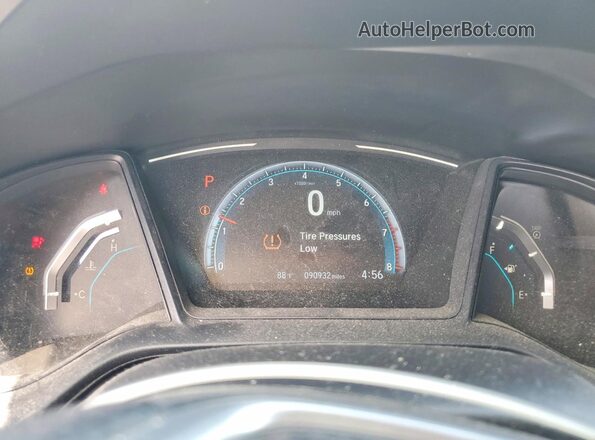 2HGFC2F6XKH515113 2019 HONDA CIVIC White Вид щитка приладів