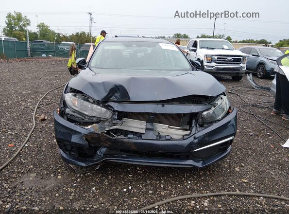 2HGFC2F6XKH558947 2019 HONDA CIVIC Dark Blue წინა პანელის ხედი