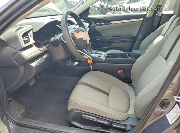 2HGFC2F6XKH562156 2019 HONDA CIVIC Charcoal Widok wnętrza z przodu