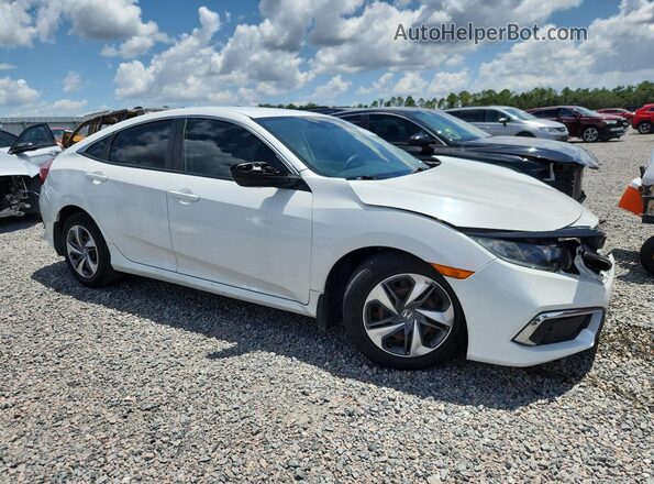 2HGFC2F6XKH562285 2019 HONDA CIVIC Белый Передняя правая четверть