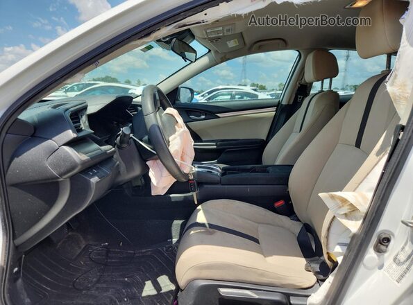2HGFC2F6XKH562285 2019 HONDA CIVIC Белый Вид салона спереди