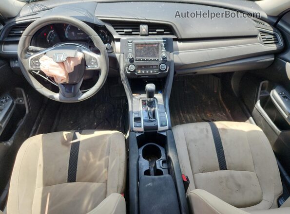 2HGFC2F6XKH562285 2019 HONDA CIVIC Белый Вид панели приборов
