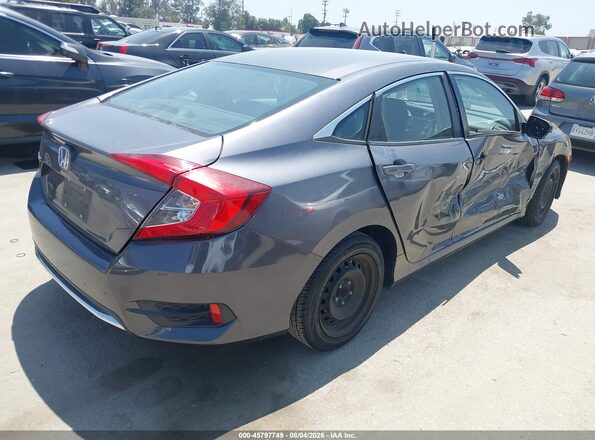 2HGFC2F6XKH584951 2019 HONDA CIVIC Серый Задняя правая четверть