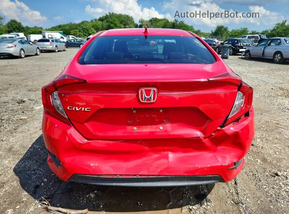 2HGFC2F70HH527899 2017 HONDA CIVIC Red Вид ззаду