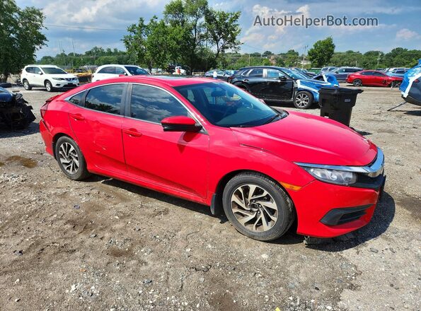 2HGFC2F70HH527899 2017 HONDA CIVIC Red Передня права чверть