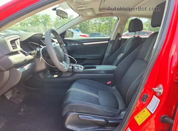 2HGFC2F70HH527899 2017 HONDA CIVIC Red Вид салону спереду