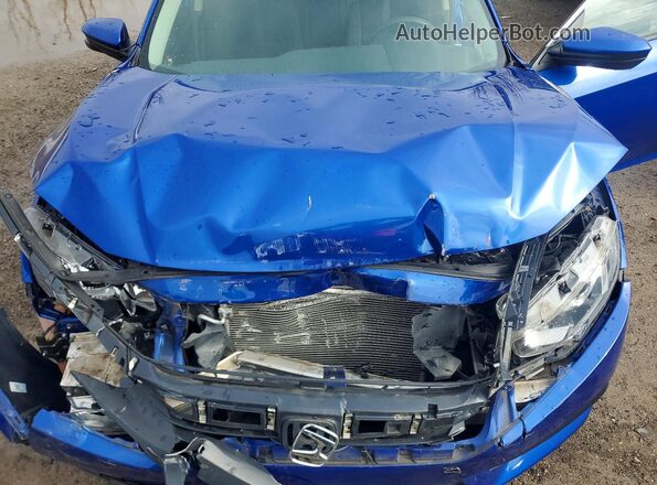 2HGFC2F70JH558981 2018 HONDA CIVIC Blue უკანა სალონის ხედი