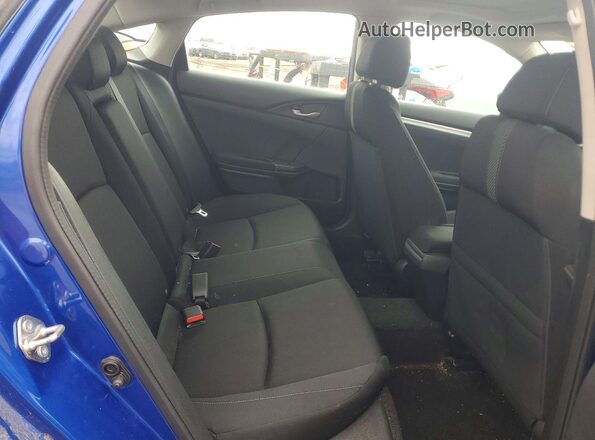 2HGFC2F70JH558981 2018 HONDA CIVIC Blue უკანა სავარძლების ხედი