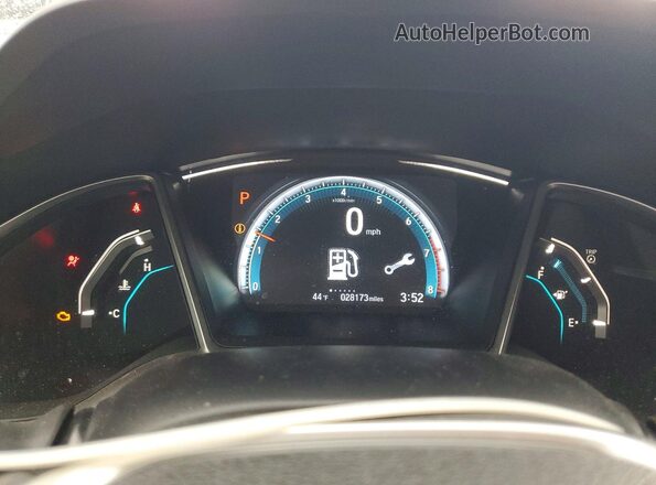 2HGFC2F70JH558981 2018 HONDA CIVIC Blue ხელსაწყოთა პანელის ხედი