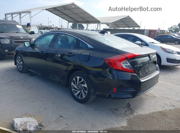 2HGFC2F70JH596257 2018 HONDA CIVIC Black Tył lewy