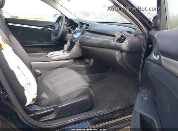 2HGFC2F70JH596257 2018 HONDA CIVIC Black Widok wnętrza z przodu