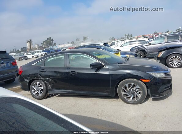 2HGFC2F70JH596257 2018 HONDA CIVIC Black Widok wnętrza z tyłu