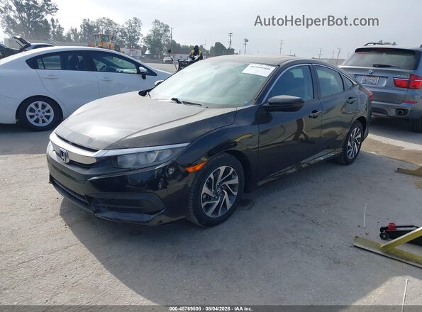 2HGFC2F70JH596257 2018 HONDA CIVIC Black Przód lewy