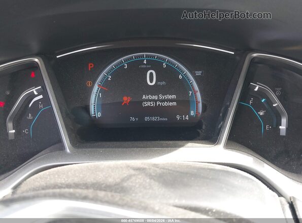 2HGFC2F70JH596257 2018 HONDA CIVIC Black Widok tylnych siedzeń