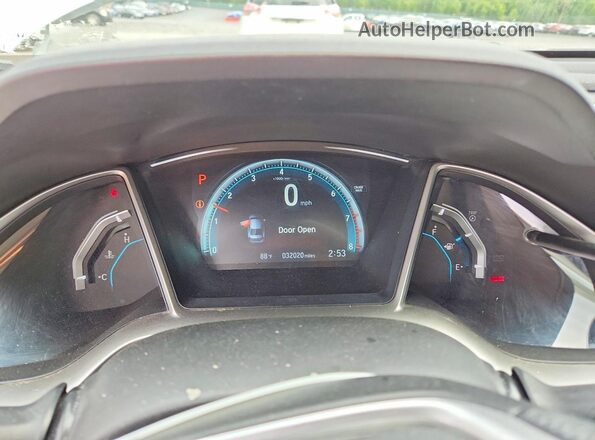 2HGFC2F71GH517333 2016 HONDA CIVIC White Vista del cuadro de instrumentos