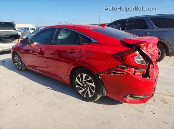 2HGFC2F71JH510633 2018 HONDA CIVIC Red Rear left