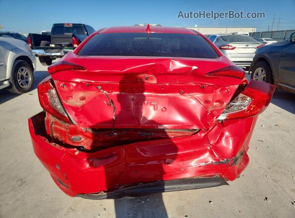 2HGFC2F71JH510633 2018 HONDA CIVIC Red Rear view