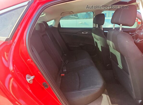 2HGFC2F71JH510633 2018 HONDA CIVIC Red Rear seats view