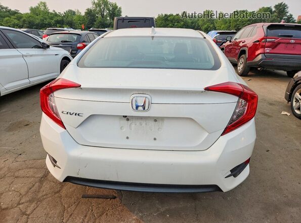 2HGFC2F71JH518411 2018 HONDA CIVIC White Вид ззаду