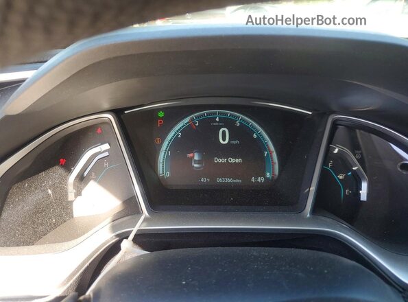 2HGFC2F72JH545441 2018 HONDA CIVIC Gray Widok zestawu wskaźników